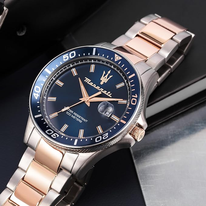 Maserati Sfida Date Analog Blue Dial Colormen Watch