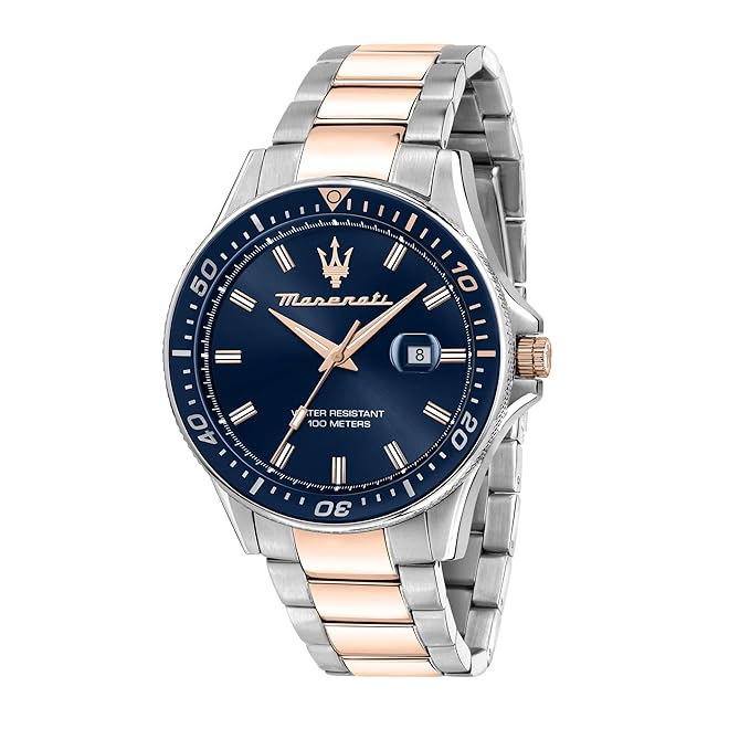 Maserati Sfida Date Analog Blue Dial Colormen Watch