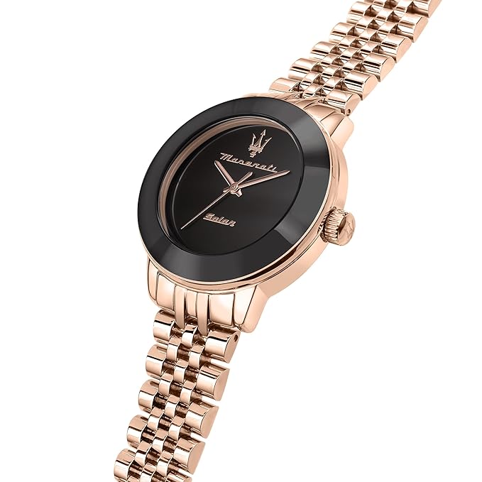 Maserati Stainless Steel Lifestyle Analog Dial Color Black Women Watch