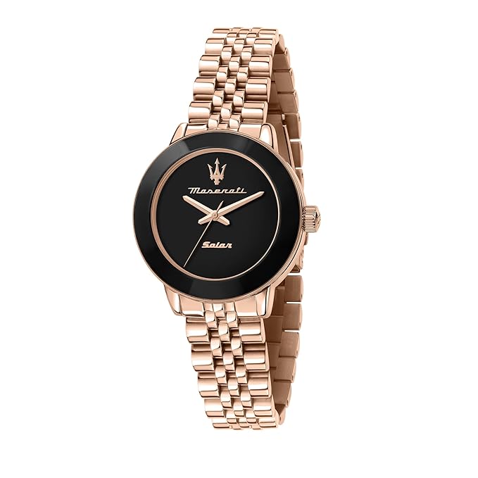 Maserati Stainless Steel Lifestyle Analog Dial Color Black Women Watch