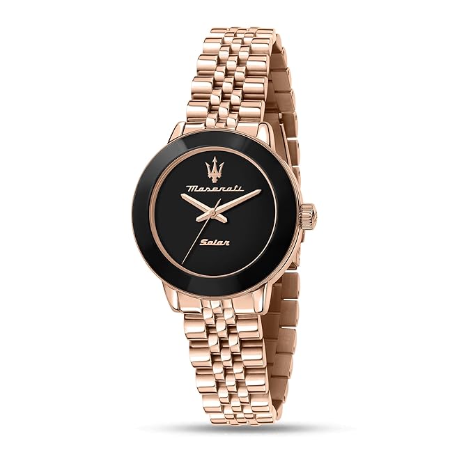Maserati Stainless Steel Lifestyle Analog Dial Color Black Women Watch