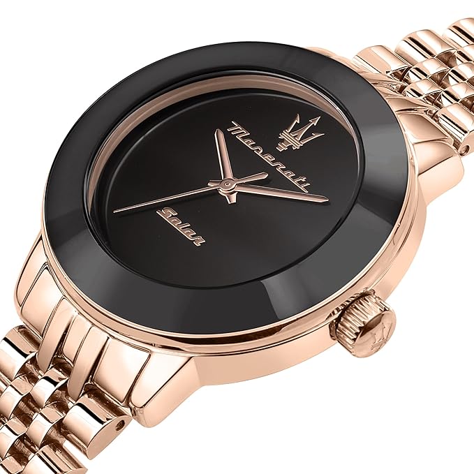 Maserati Stainless Steel Lifestyle Analog Dial Color Black Women Watch