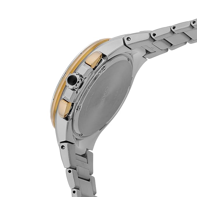 Seiko Metal Analog Grey Dial Men Watch-Ssc376P9, Bandcolor-Silver