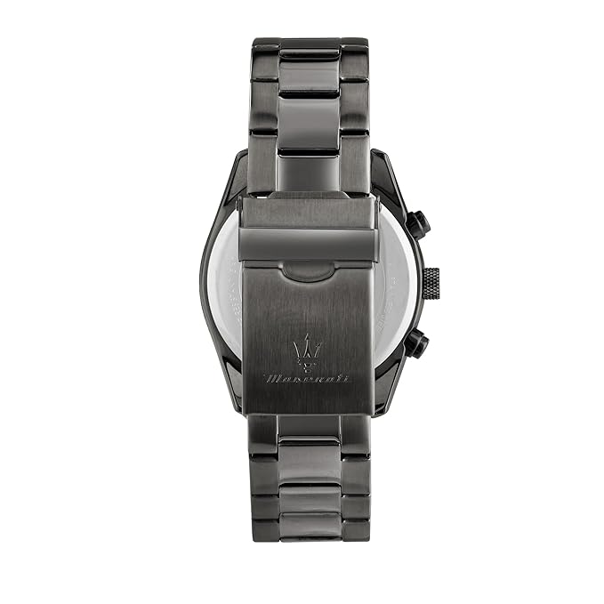 Maserati Classic Men's Luxury Watch, Stainless Steel Case, Quartz Movement, Stainless Steel Strap, 50M Water Resistant Timepiece, Blue Dial, 2 Years Warranty