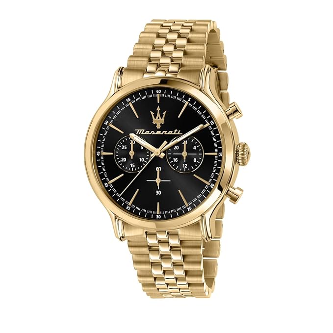 Maserati Stainless Steel Classic Date Analog Dial Color Black Men Watch, Multi-Color Band