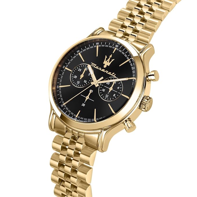 Maserati Stainless Steel Classic Date Analog Dial Color Black Men Watch, Multi-Color Band