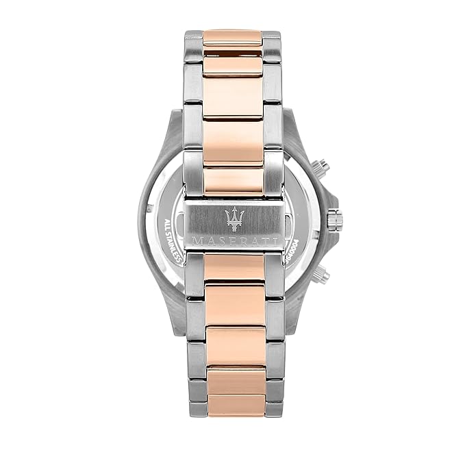 Maserati Sport Men's Luxury Watch, Stainless Steel Case, Quartz Movement, Stainless Steel Strap, 100M Water Resistant Timepiece, Blue Dial, 2 Years Warranty