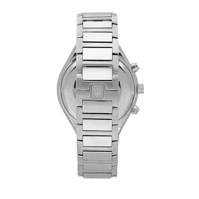 Maserati Stainless Steel Stile Chronograph|Date Analog Dial Color Blue Men Watch
