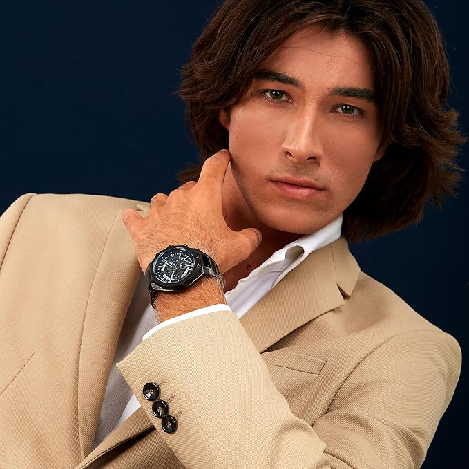 Maserati Stainless Steel Design Date Chronograph Analog Dial Color Skeleton Men Watch