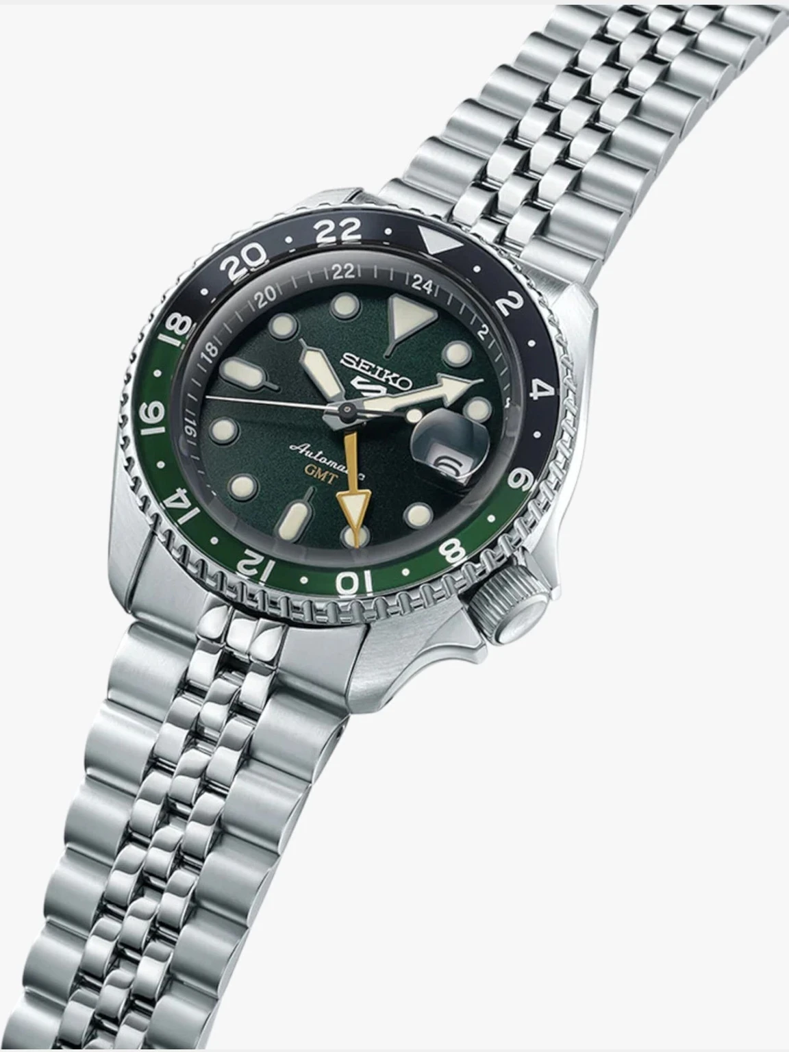 Seiko 5 Sports SKX GMT Bi-Colour Green