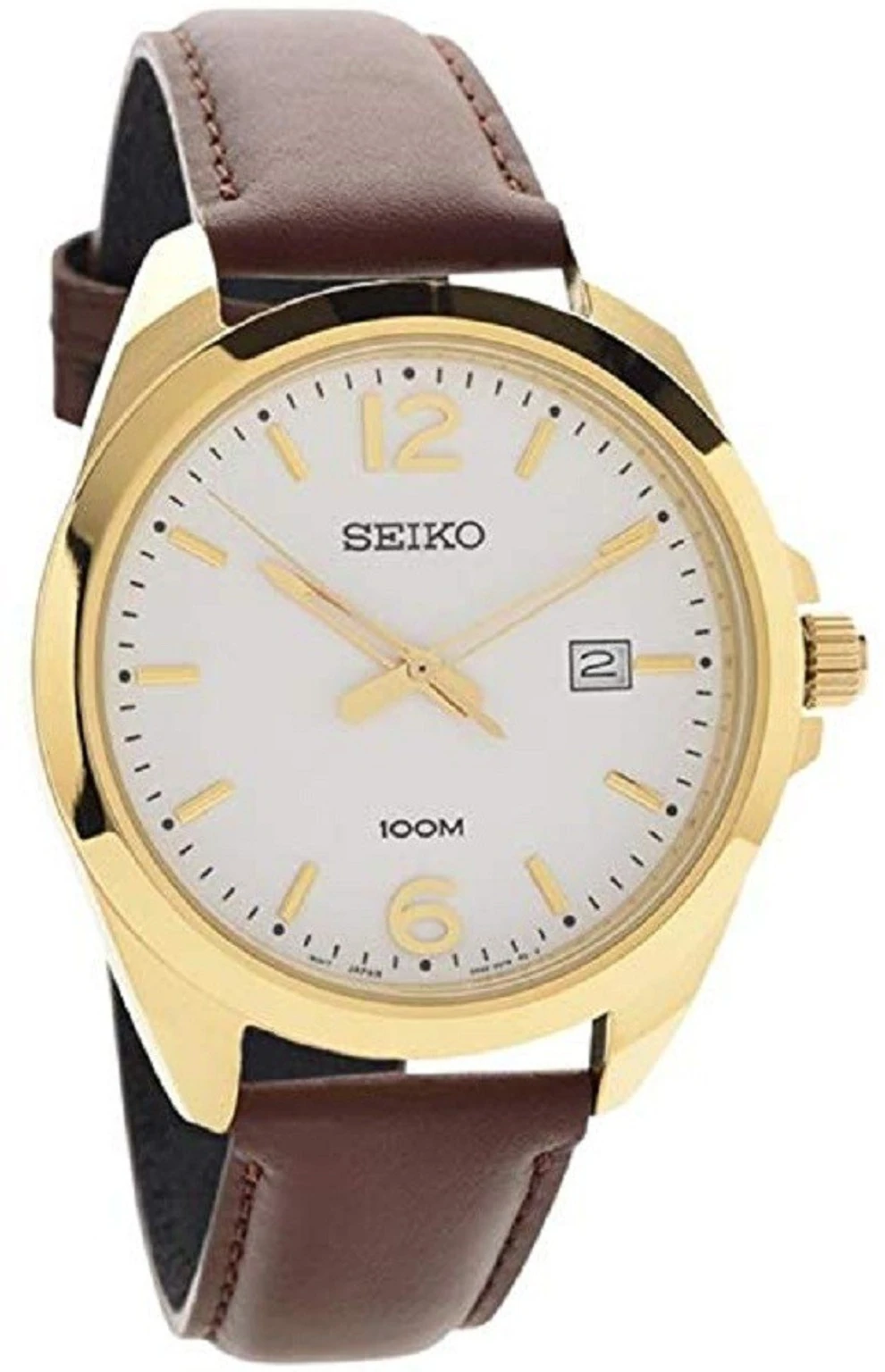 Seiko Analog White Dial Men's Watch