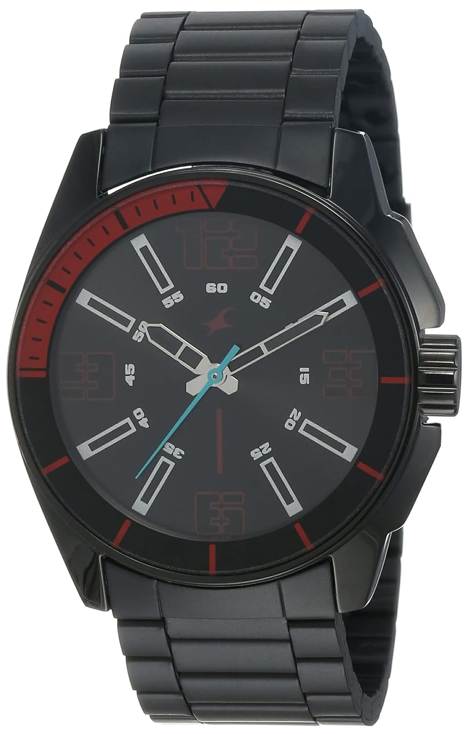 Fastrack Hitlist Quartz Analog Black Dial Black Stainless Steel Strap Watch for Guys