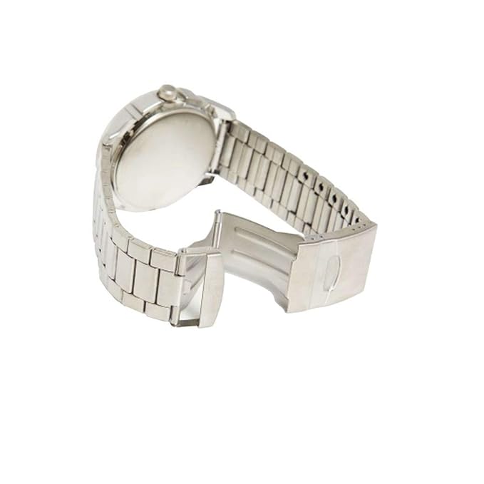 Fastrack Quartz Analog Black Dial Stainless Steel Strap Watch for Guys