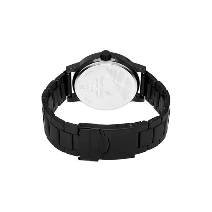 Fastrack Road Trip Stainless Steel Analog Black Dial Men's Watch