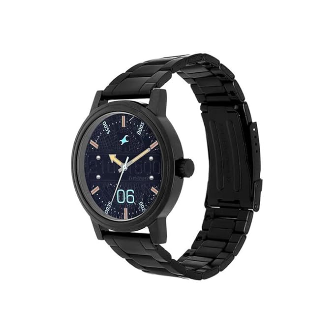 Fastrack Road Trip Stainless Steel Analog Black Dial Men's Watch