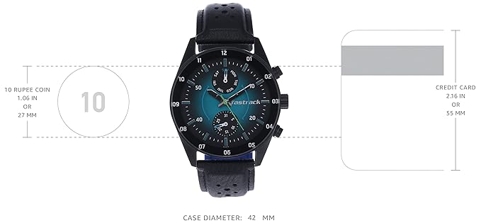 Fastrack Space Analog Blue Dial Men's Watch