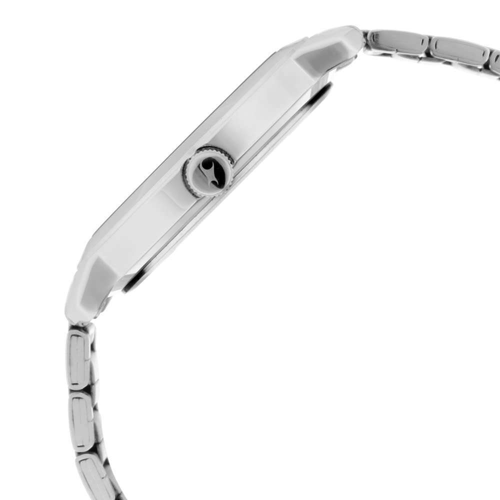Fastrack Bare Basics Quartz Analog with Date Black Dial Silver Stainless Steel Strap Watch for Guys