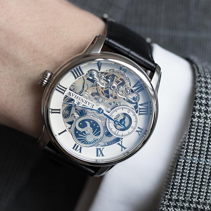 EARNSHAW Longitude Analog Silver Dial Men's Watch