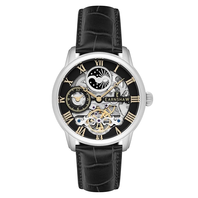 EARNSHAW Longitude Analog Black Dial Men's Watch