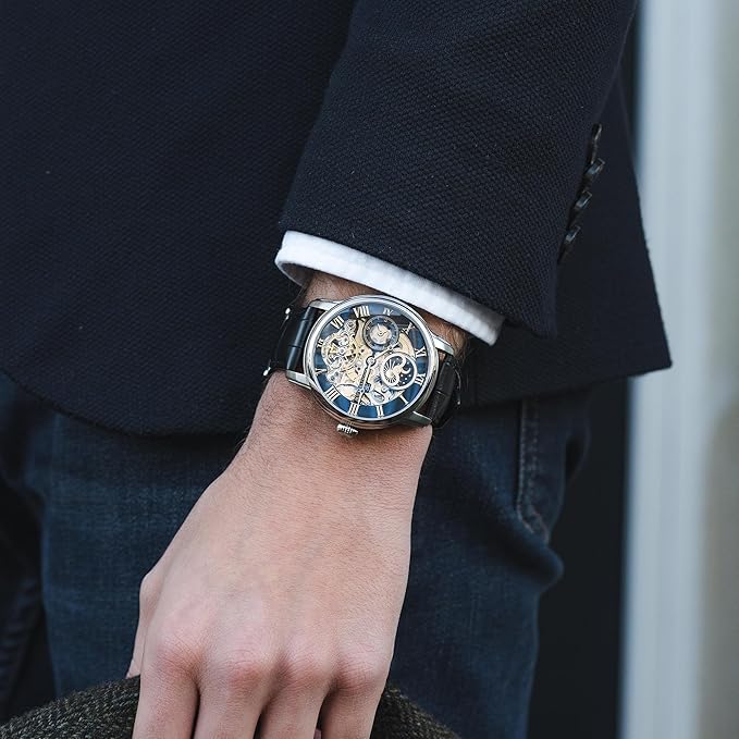 EARNSHAW Longitude Analog Black Dial Men's Watch