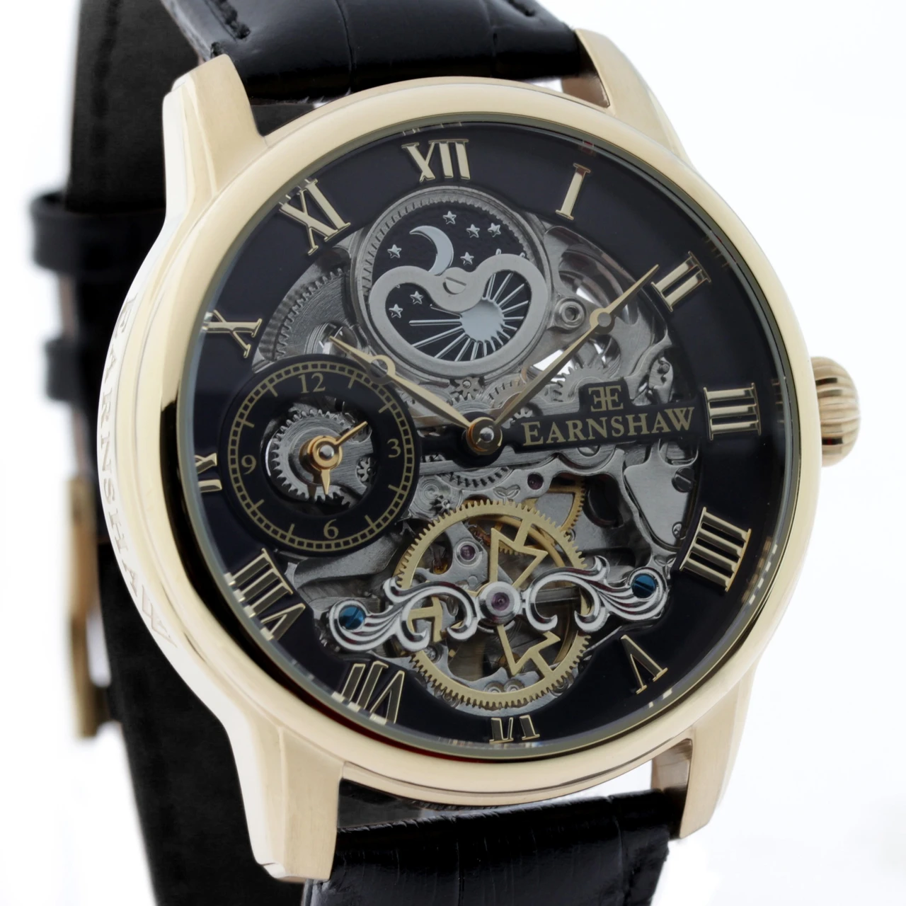 Earnshaw Longitude Analog Blue Dial Men's Watch