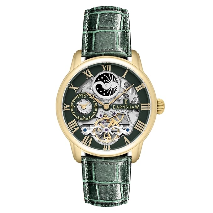 EARNSHAW Longitude Analog Green Dial Men's Watch