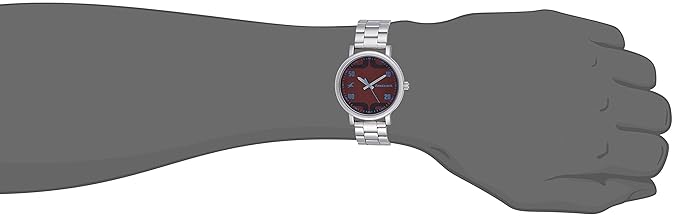 Fastrack Bold Quartz Analog Brown Dial Stainless Steel Strap Watch for Guys