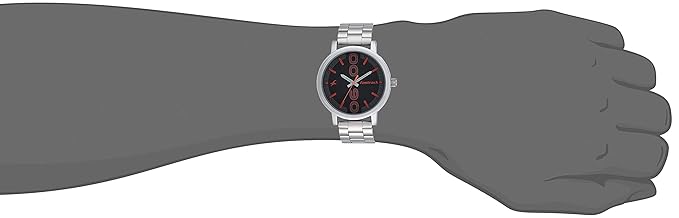 Fastrack Bold Quartz Analog Black Dial Stainless Steel Strap Watch for Guys