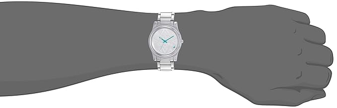 Fastrack Quartz Analog Silver Dial Stainless Steel Strap Watch for Girls