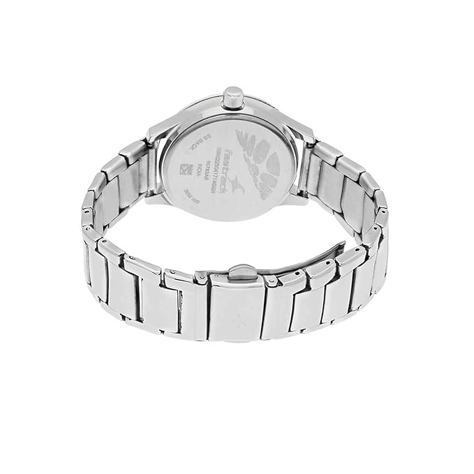 Fastrack Girl Stainless Steel Monochrome Analog Silver Dial Watch-Nl6078Sm02/Np6078Sm02, Band Color-Silver
