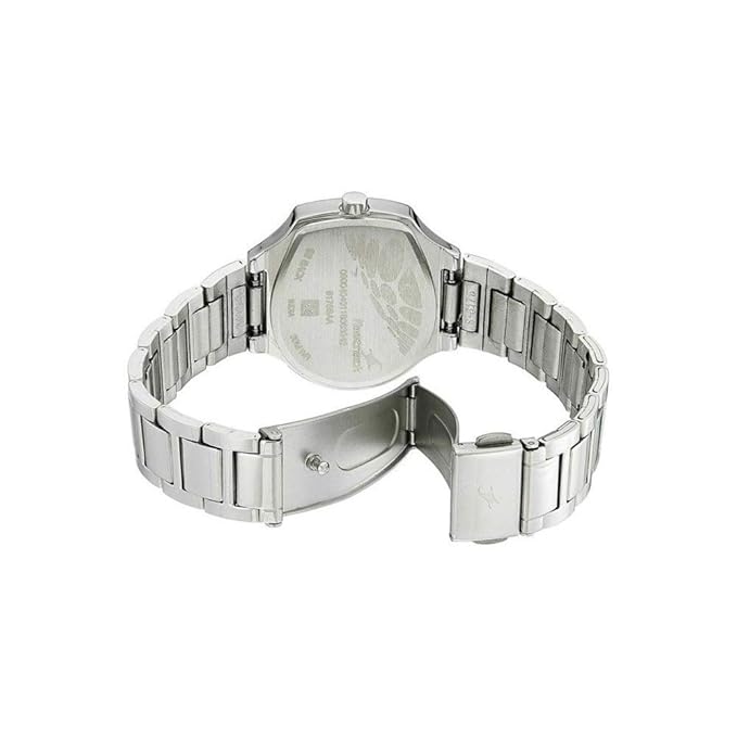 Fastrack Varsity Quartz Analog White Dial Stainless Steel Strap Watch for Girls