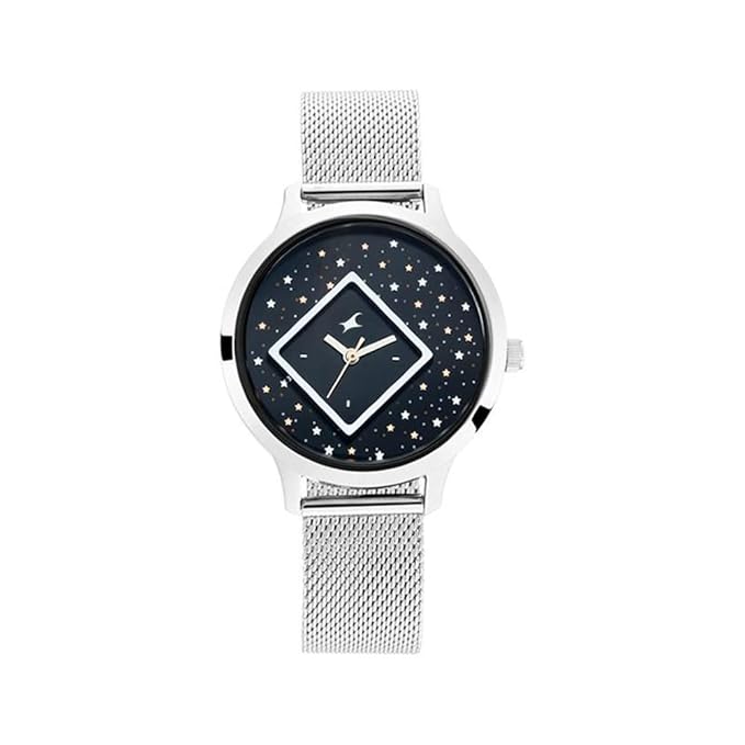 Fastrack Women Metal X Ananya Panday-Fit Out Analog Blue Dial Watch-Nn6210Sm03/Np6210Sm03, Band Color-Purple