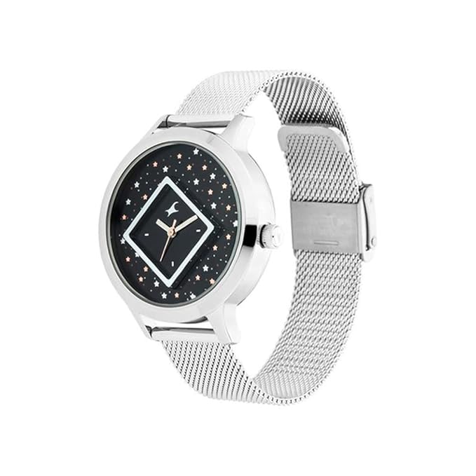 Fastrack Women Metal X Ananya Panday-Fit Out Analog Blue Dial Watch-Nn6210Sm03/Np6210Sm03, Band Color-Purple