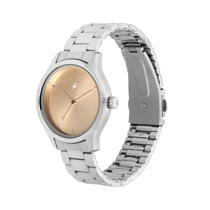 Fastrack Tripster Analog Rose Gold Dial Women's Watch