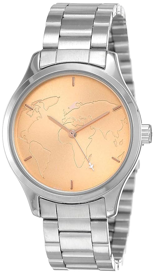 Fastrack Tripster Analog Rose Gold Dial Women's Watch