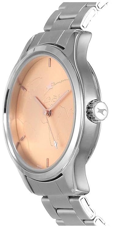 Fastrack Tripster Analog Rose Gold Dial Women's Watch