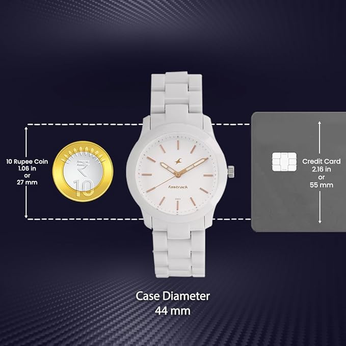Fastrack Trendies Analog White Dial Women's Watch