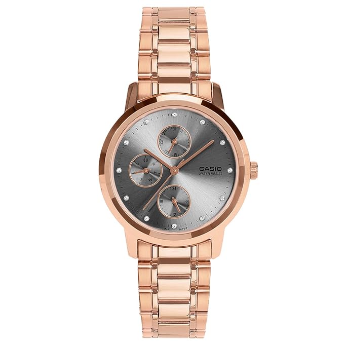 Casio Enticer Ladies LTP-SN6KR-8A Analog Grey Dial Watch