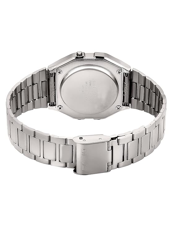 Casio Vintage A-158WA-1Q Digital Grey Dial Unisex Watch Silver Metal Strap