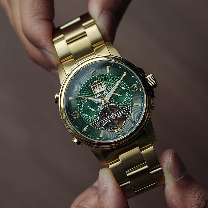 EARNSHAW Marylebone Grand Analog Green Dial Men's Watch