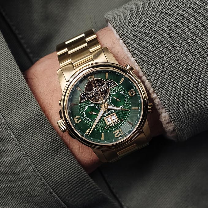 EARNSHAW Marylebone Grand Analog Green Dial Men's Watch