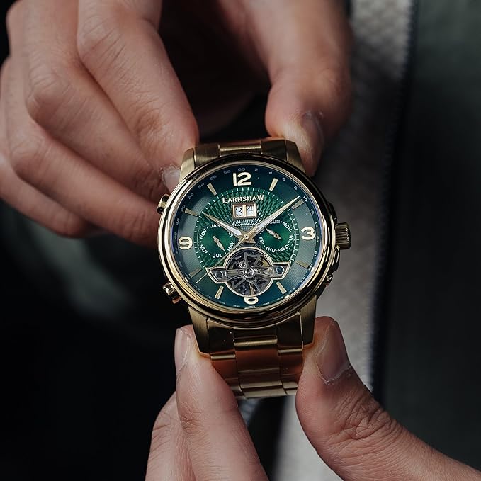 EARNSHAW Marylebone Grand Analog Green Dial Men's Watch