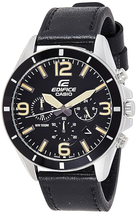 Casio Edifice Chronograph Black Dial Men's Watch