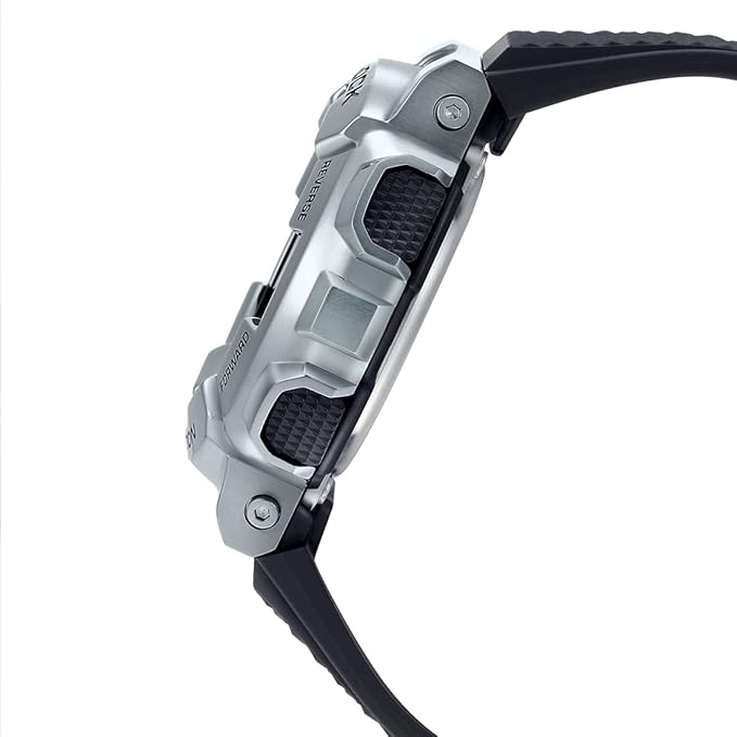 Casio G-Shock GM-110-1ADR Silver Analog-Digital Dial Black Resin Strap Men's Watch Shock And 200M Water Resistant G1051