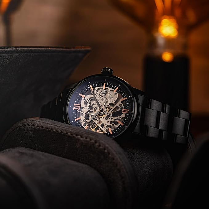 EARNSHAW Analog Black Dial Men's Watch