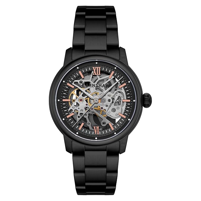 EARNSHAW Analog Black Dial Men's Watch