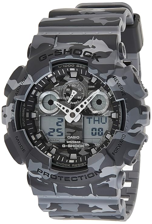 Casio G-Shock Analog Grey Dial Men's Watch-GA-100CM-8ADR