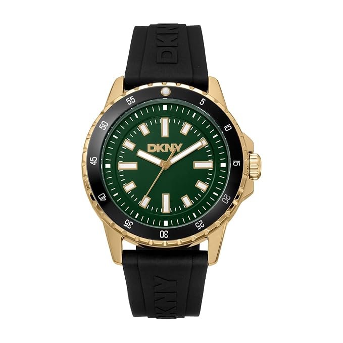 DKNY Active Analog Plain 3-Hands Japanese Movement Round Dial, Diameter 43 MM, 100 m Water Resistance Men's Wrist Watch