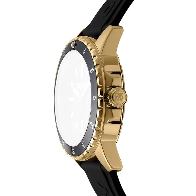 DKNY Active Analog Plain 3-Hands Japanese Movement Round Dial, Diameter 43 MM, 100 m Water Resistance Men's Wrist Watch
