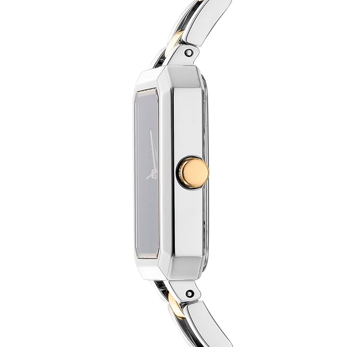 DKNY Uptown Midi Analog Plain 3-Hands Japanese Movement Rectangle Dial, Diameter 22 x 35.5 MM, 30 m Water Resistance Women's Wrist Watch